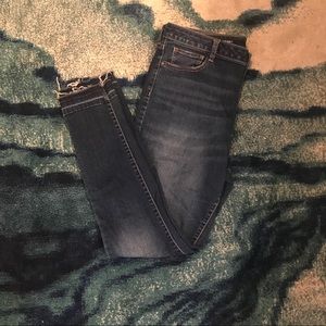 A.n.a Unhemmed high waisted skinny jeans jeggings